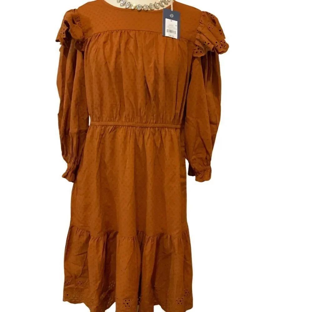 NWT Universal Thread Eyelet Ruffle Dress Small S - Picture 10 of 15